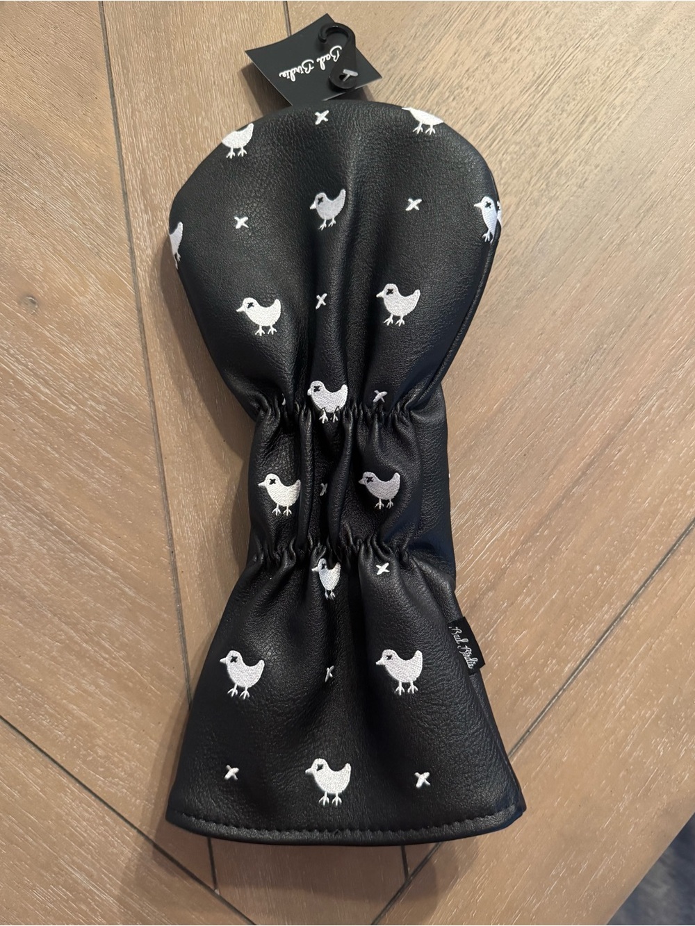 Bad Birdie Black Driver Headcover with White Bird Print - Picture 2 of 5